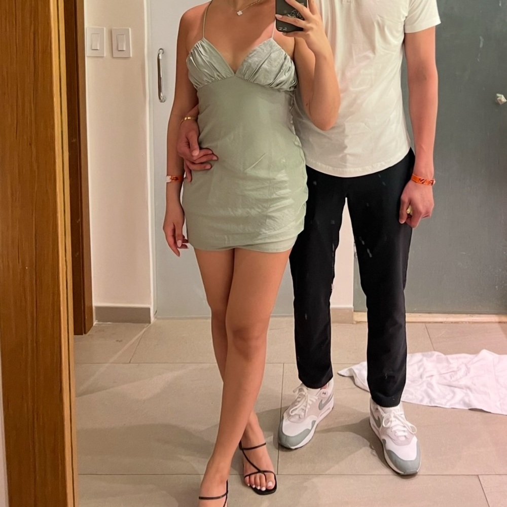 Princess Polly Jessa Sage Mini Dress